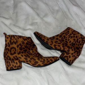 Cheetah Print Booties
